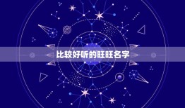 比较好听的旺旺名字，麻烦大家推荐五个好听的旺旺客服名字