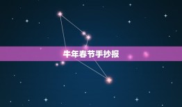 牛年春节手抄报，春节手抄报写什么