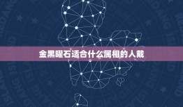 金黑曜石适合什么属相的人戴，黑曜石适合什么人戴 这些生肖佩戴最有用