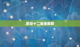 易经十二星座解释，十二星座代表的明星