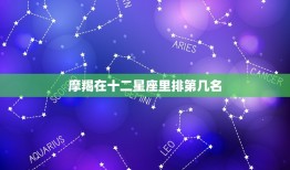 摩羯在十二星座里排第几名，摩羯座智商怎么样