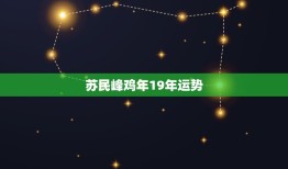 苏民峰鸡年19年运势，2023年什么生肖运势最旺