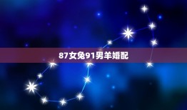 87女兔91男羊婚配，91年男羊87年女兔这婚烟好吗