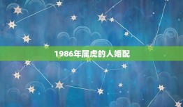 1986年属虎的人婚配，86年的女虎与88年的男龙婚配合适吗？