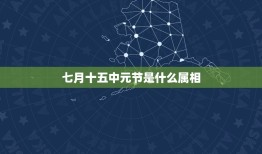 七月十五中元节是什么属相，七月十五中元节是什么生肖