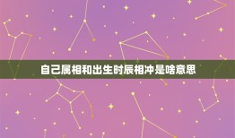 自己属相和出生时辰相冲是啥意思，日期与属相相冲是什么意思