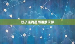 双子座流星雨洒满天际，双子座流星雨出现在每年的