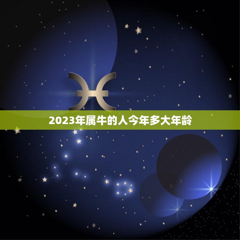 2023年属牛的人今年多大年龄，属牛的今年多大