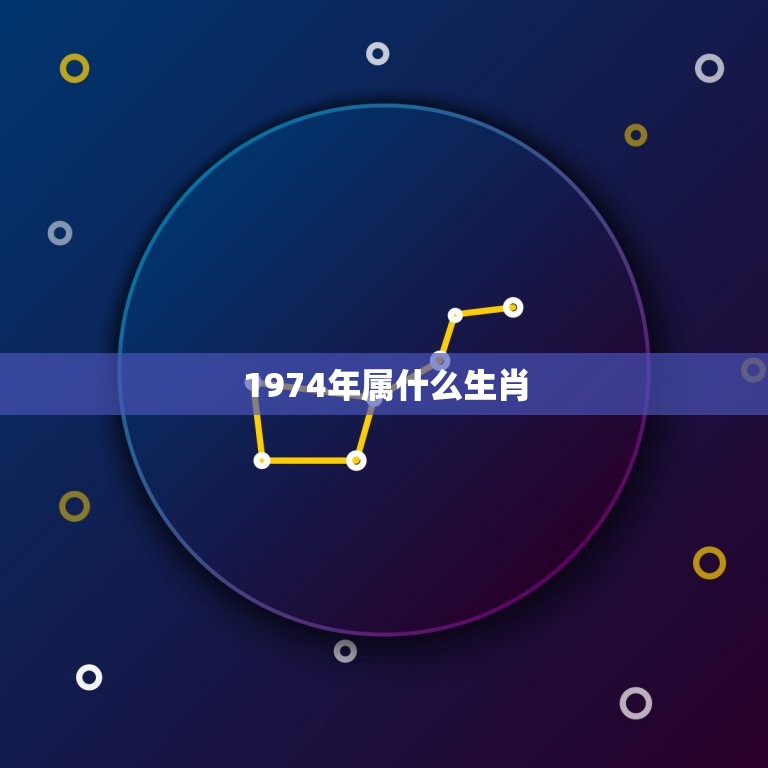 1974年属什么生肖，74年出生属什么生肖