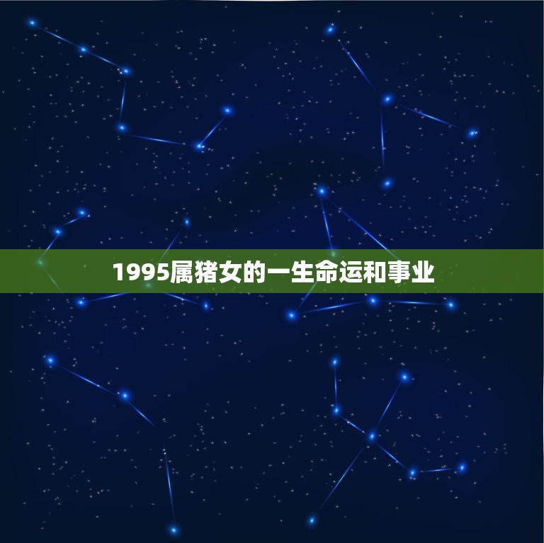 1995属猪女的一生命运和事业，1995年属猪什么命女性 。2月13号