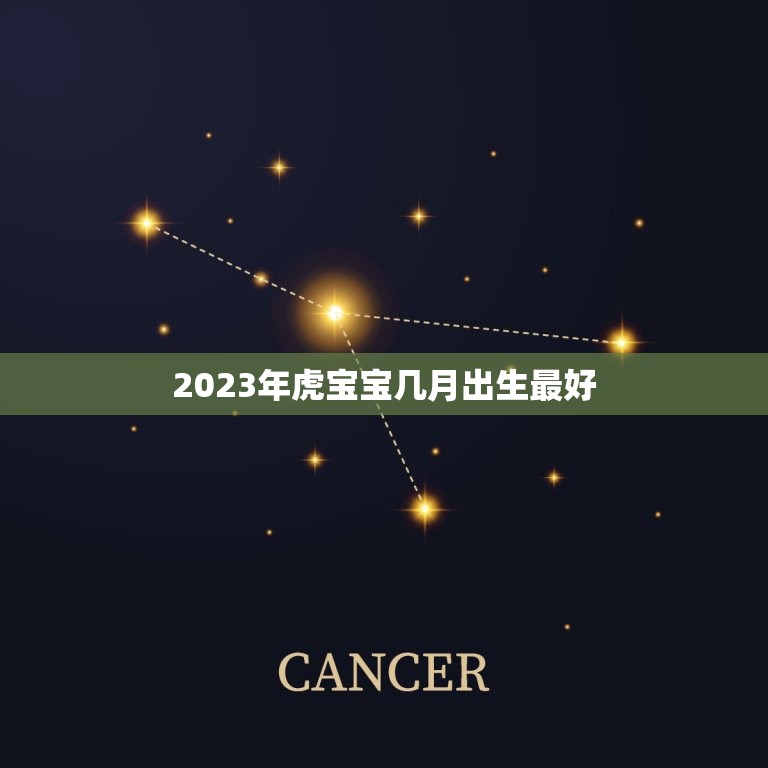 2023年虎宝宝几月出生最好，2023属虎哪个月份出生的宝宝好？