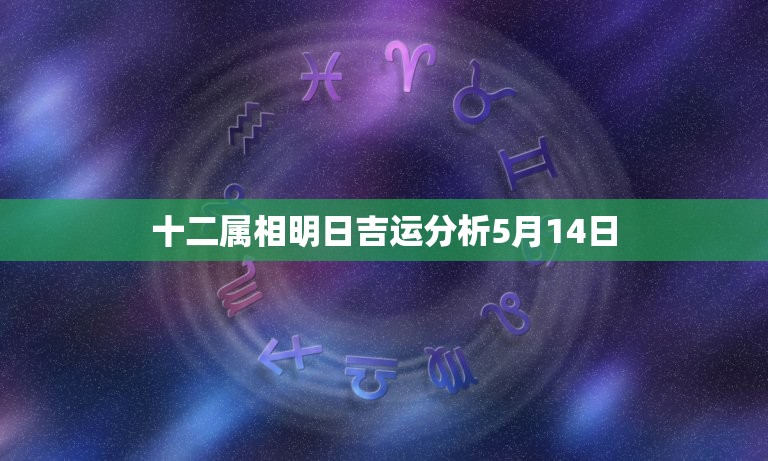 十二属相明日吉运分析5月14日，求高师~给我解一下吧 本人属羊的 91