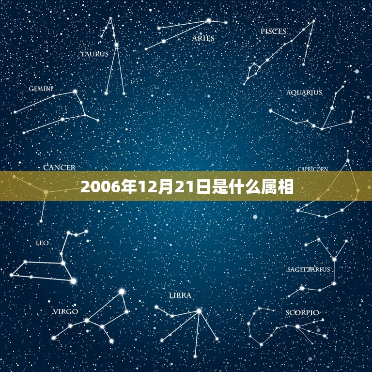 2006年12月21日是什么属相，2002年农历12月21日出生的是属