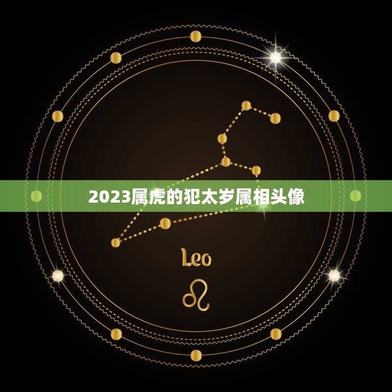 2023属虎的犯太岁属相头像，2023年属虎的本命年好不好