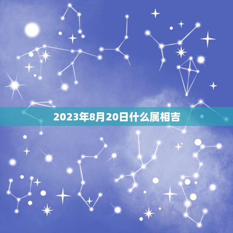 2023年8月20日什么属相吉，2023年太岁犯什么属相