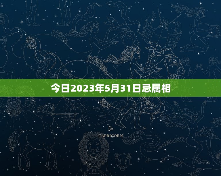 今日2023年5月31日忌属相，属兔2023年禁忌