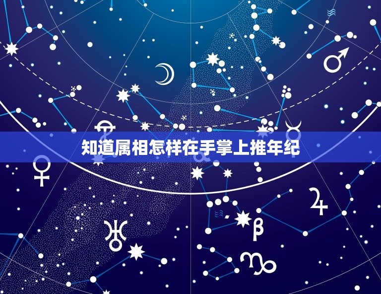 知道属相怎样在手掌上推年纪，怎么用十二生肖算年龄？