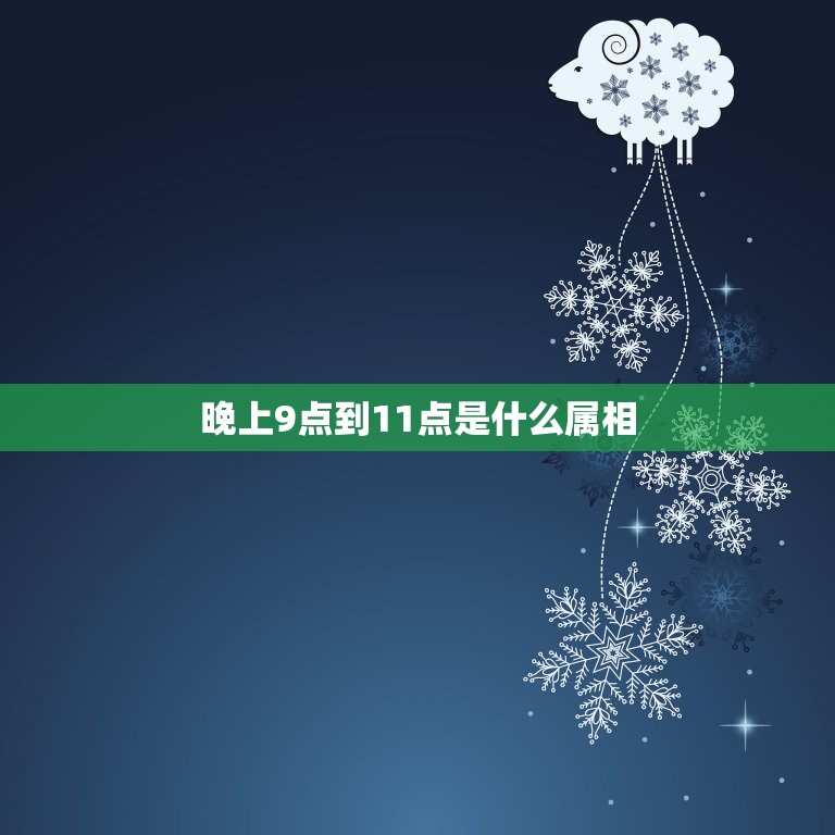 晚上9点到11点是什么属相，9点到11点是什么时辰