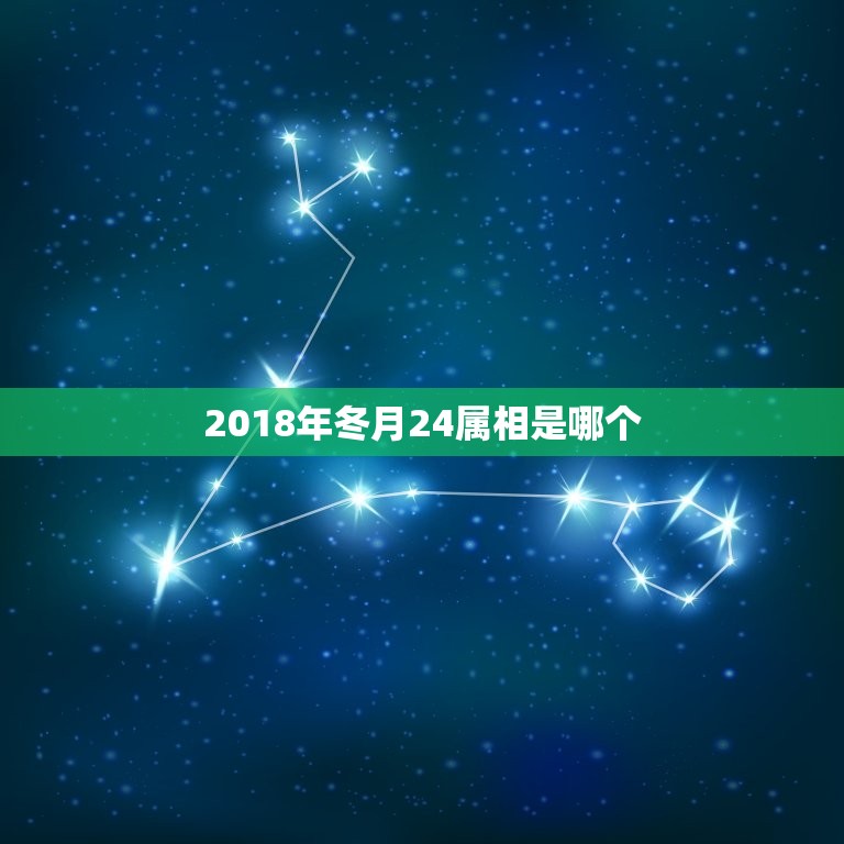 2018年冬月24属相是哪个，2018今天属相是什么