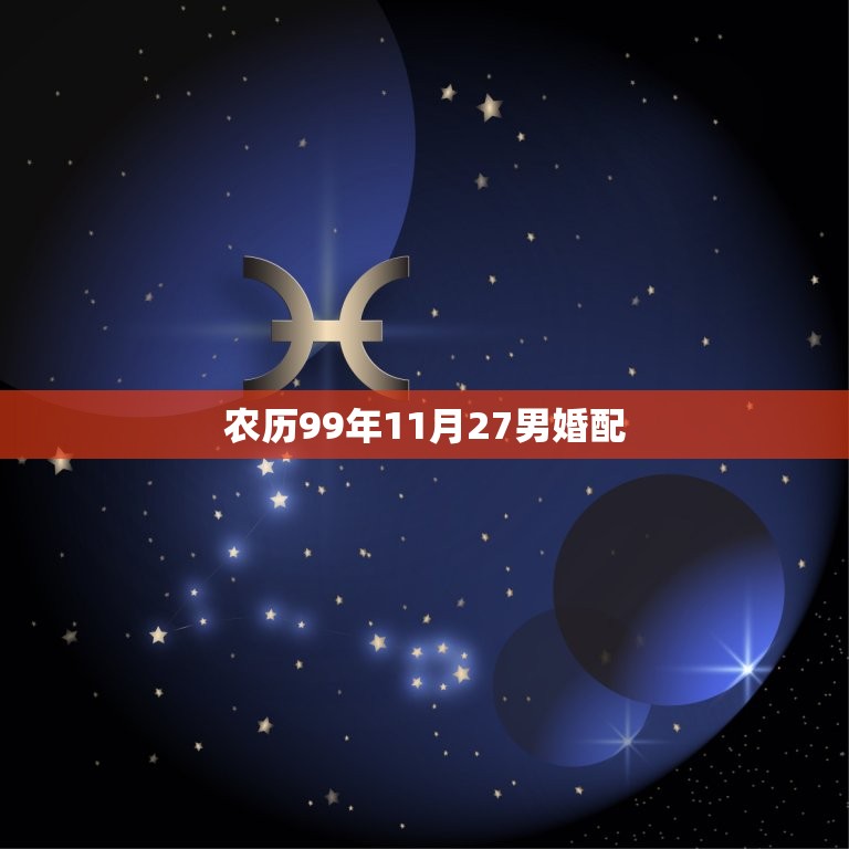 农历99年11月27男婚配，农历1999年11月27日10点钟左右出生