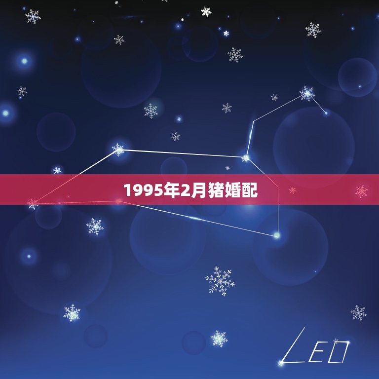 1995年2月猪婚配，1996年一月的男猪和1995年2月的女猪配吗？