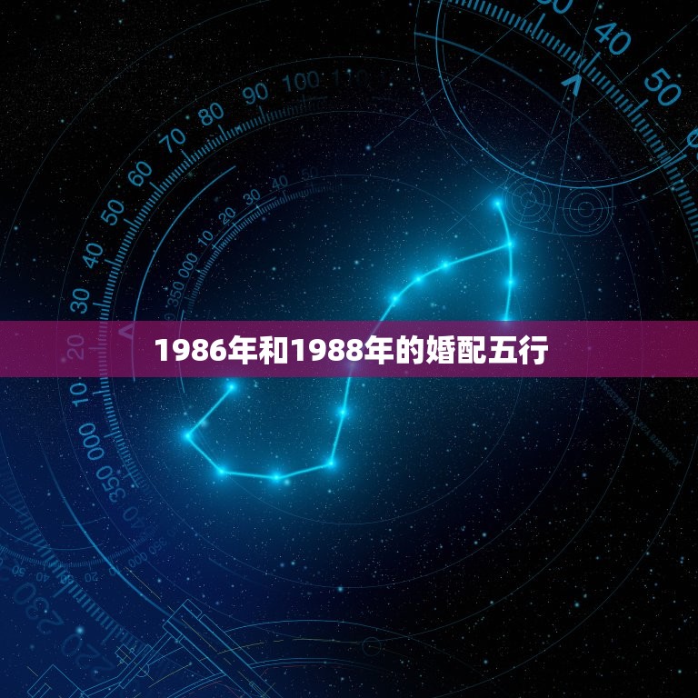 1986年和1988年的婚配五行，1986年女和1988年男五行相生吗