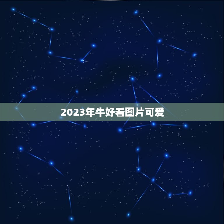 2023年牛好看图片可爱，2023牛年是什么年？