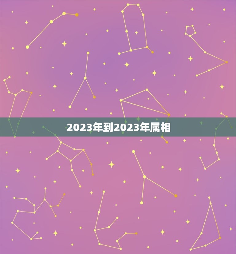 2023年到2023年属相，2023年2月12日属什么生肖