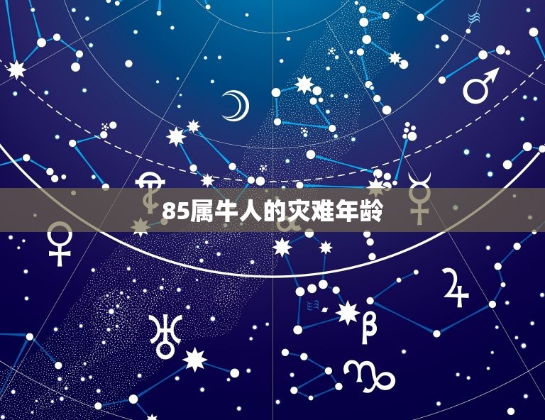 85属牛人的灾难年龄，1985年 农历8月14 戌时出生 属牛 请