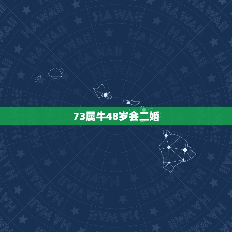 73属牛48岁会二婚，73年属牛47岁有一灾婚姻