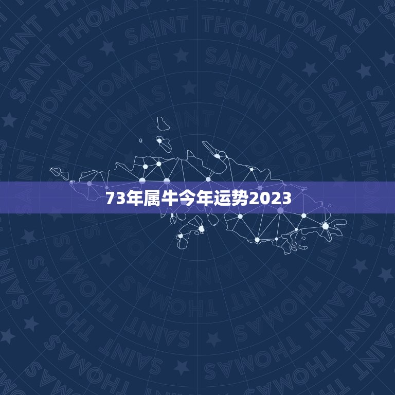 73年属牛今年运势2023，73年属牛2023年下半年运势