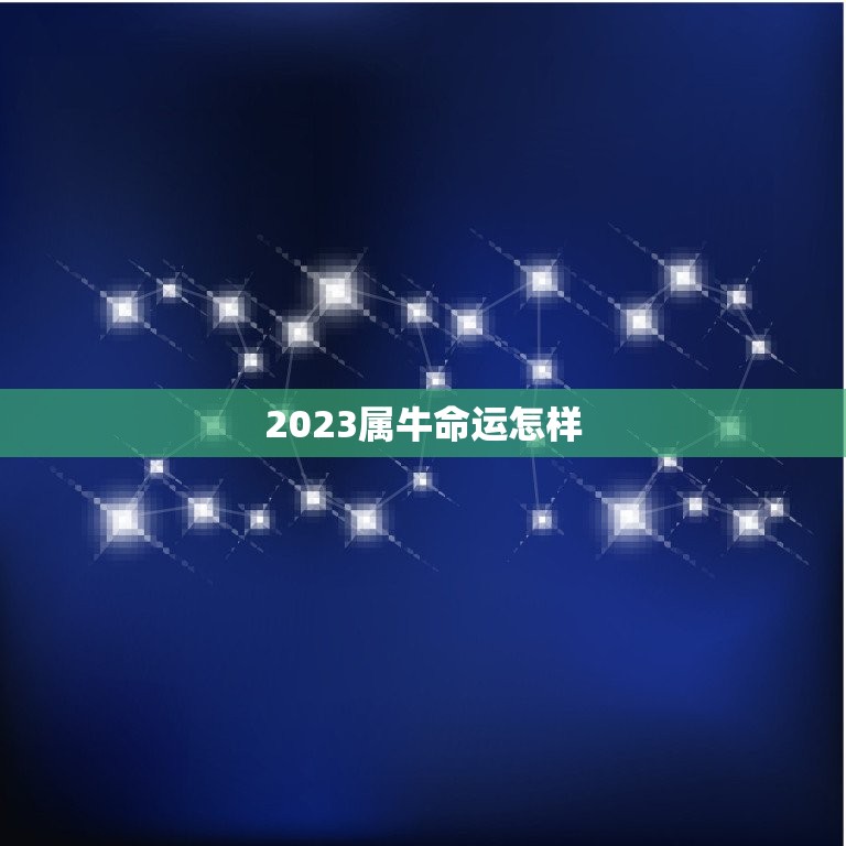 2023属牛命运怎样，2023年牛人的运气不好  第1张