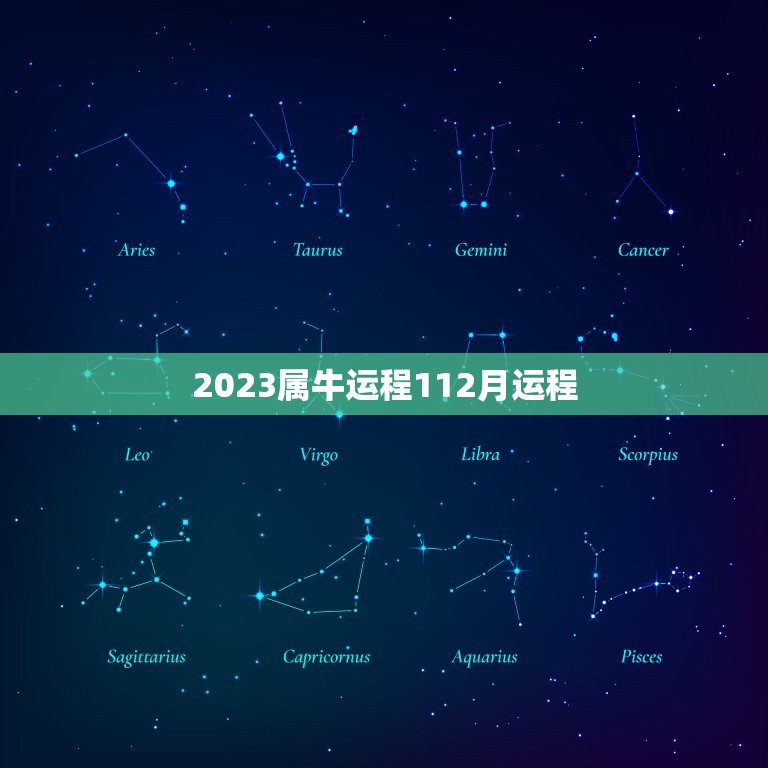 2023属牛运程112月运程，2023年牛年运势