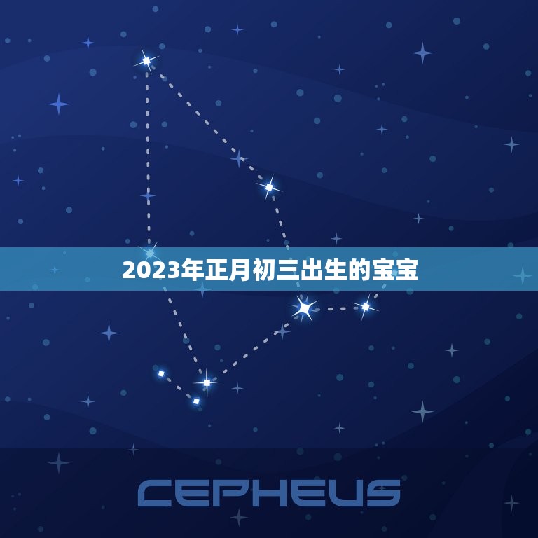 2023年正月初三出生的宝宝，2023年阴历正月初三属什么？