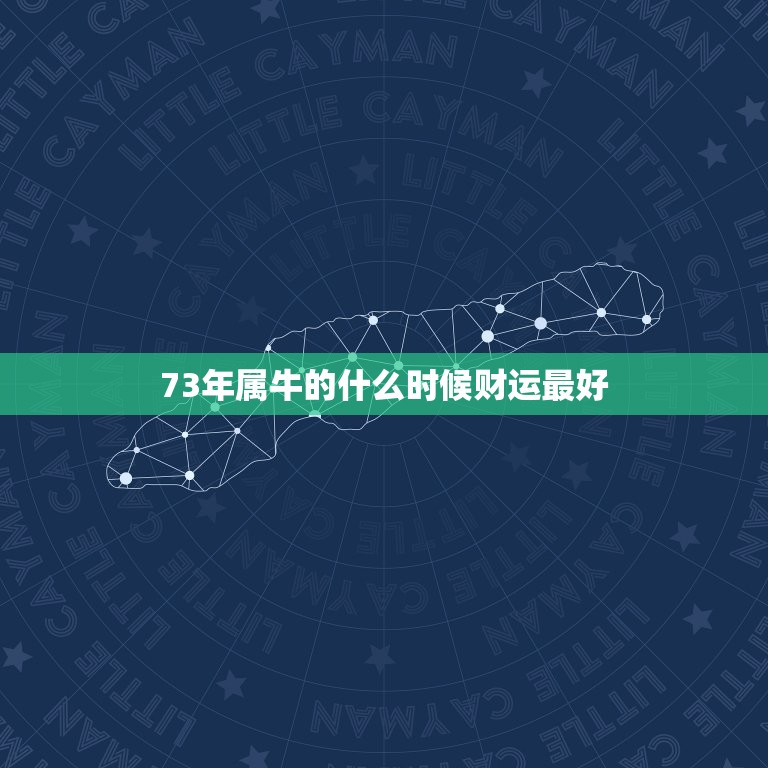 73年属牛的什么时候财运最好，73年属牛48岁财运