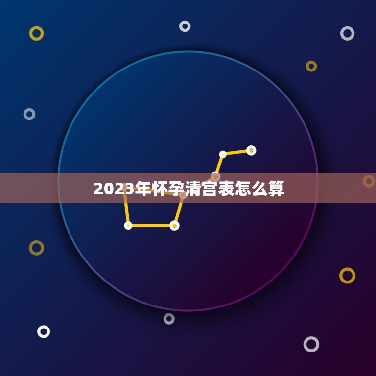 2023年怀孕清宫表怎么算，清宫图2023年生男生女表怎么算