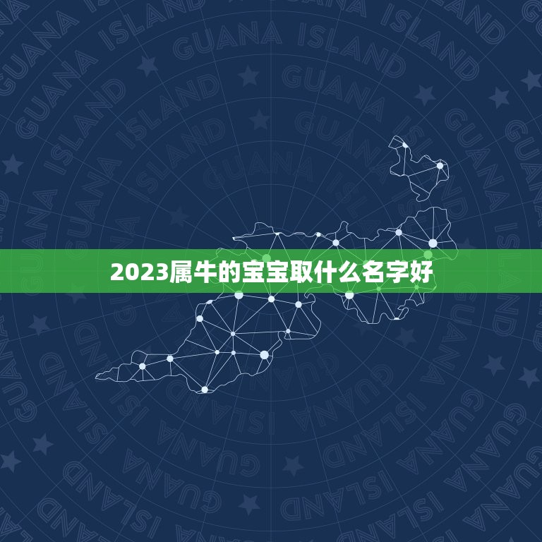 2023属牛的宝宝取什么名字好，2023牛年宝最佳取名