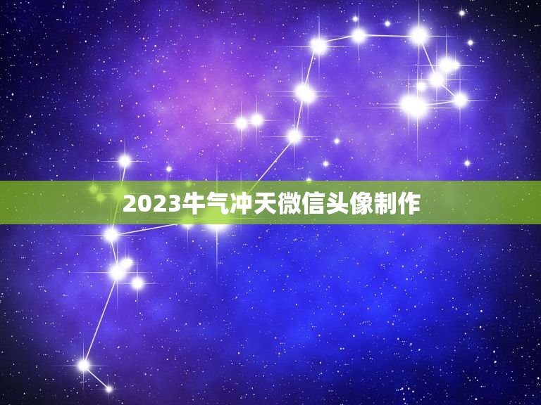 2023牛气冲天微信头像制作，73年本命年能用牛气冲天做微信头像吗？