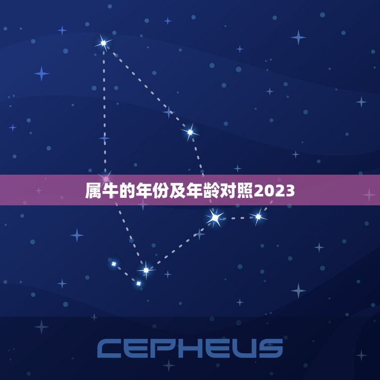 属牛的年份及年龄对照2023，2023年十二生肖年龄对照表