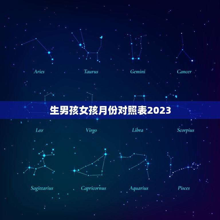 生男孩女孩月份对照表2023，清宫生男生女一览表2023