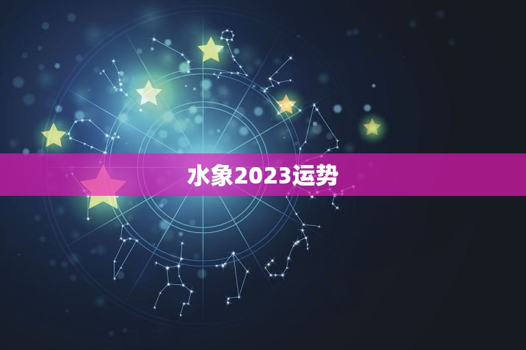 水象2023运势