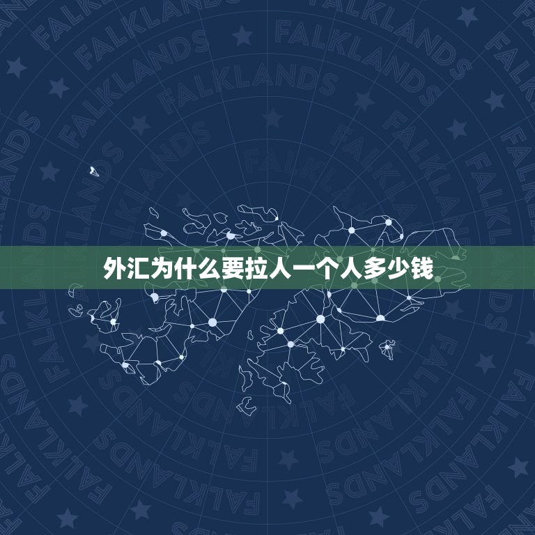 外汇为什么要拉人一个人多少钱，炒外汇的为什么要拉人