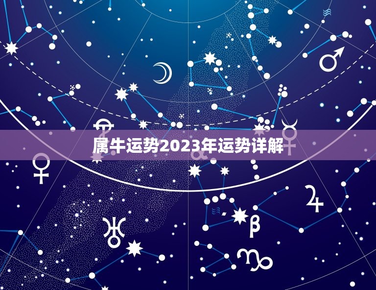 属牛运势2023年运势详解，牛年属牛人2023年财运