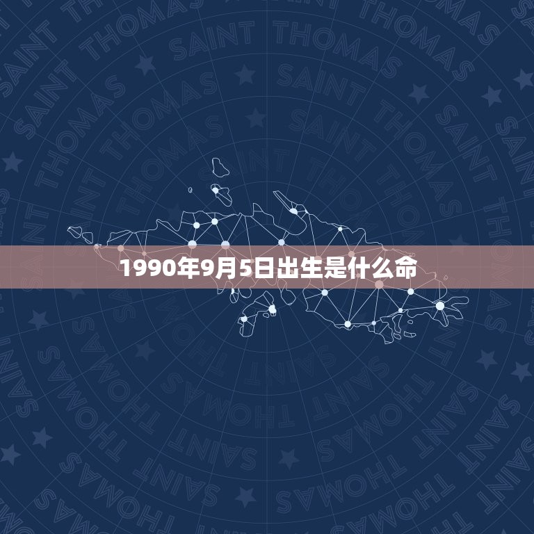 1990年9月5日出生是什么命