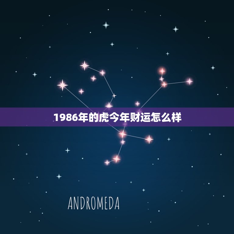 1986年的虎今年财运怎么样