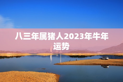 八三年属猪人2023年牛年运势