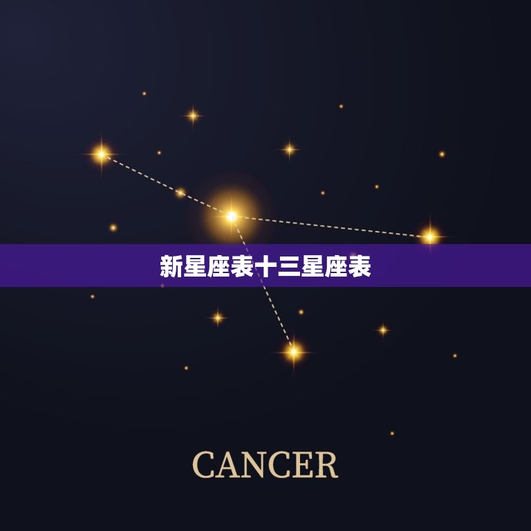 新星座表十三星座表，星座表十二星座表时间表