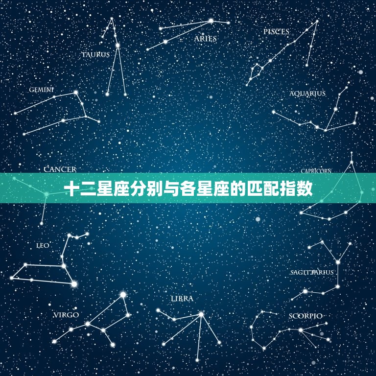 十二星座分别与各星座的匹配指数，十二星座的更佳配对表