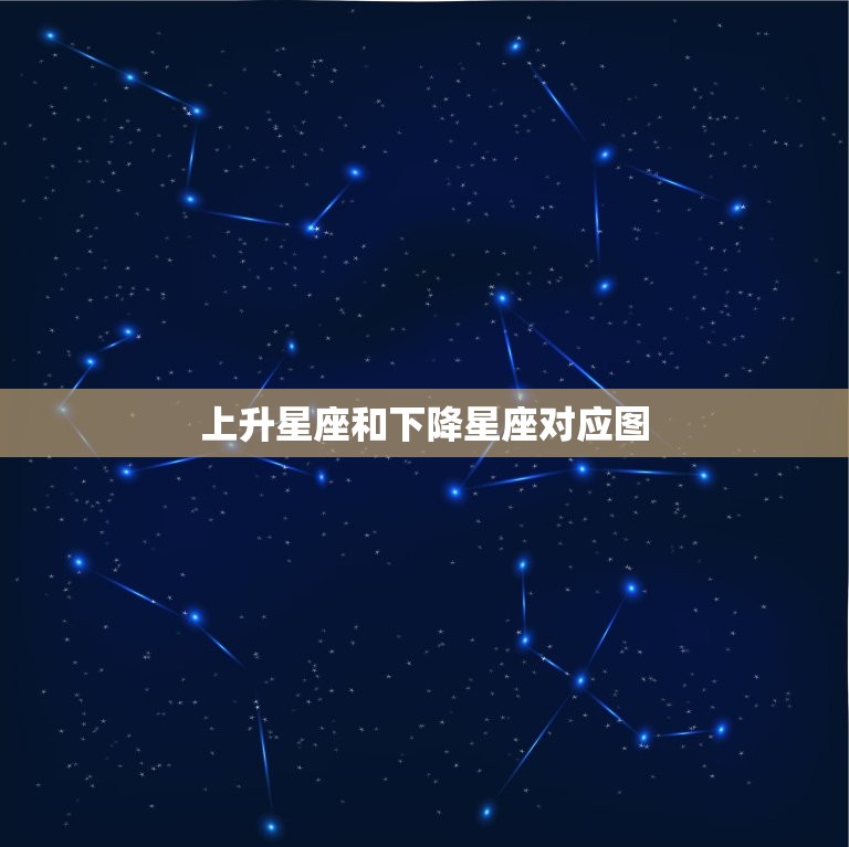 上升星座和下降星座对应图，上升下降星座查询表格