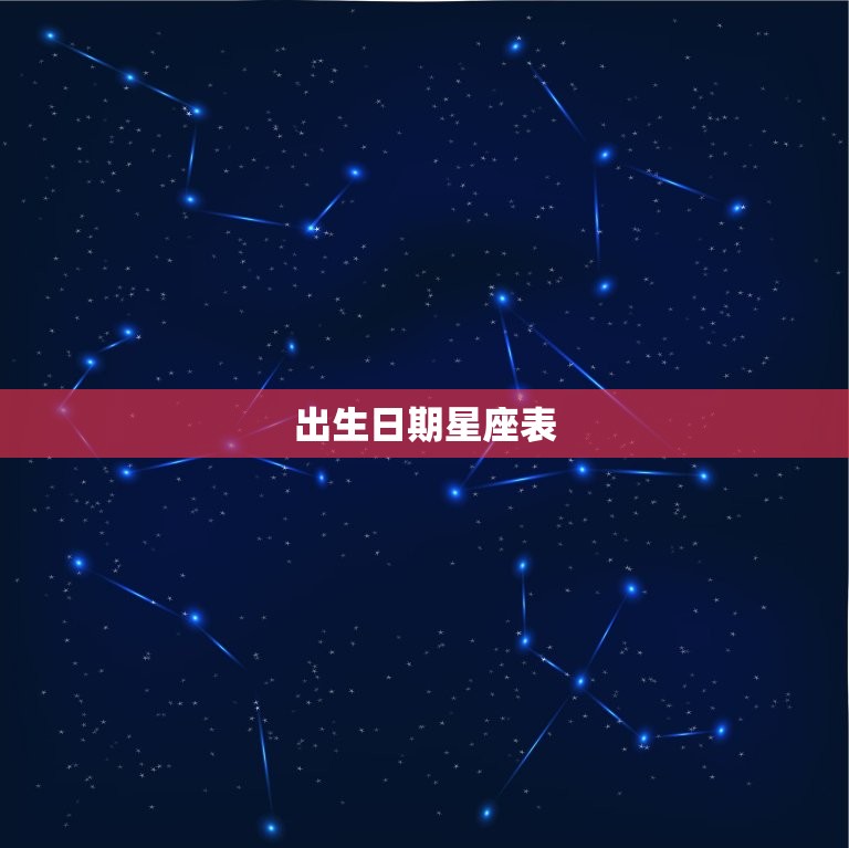 出生日期星座表，12星座的出生日期